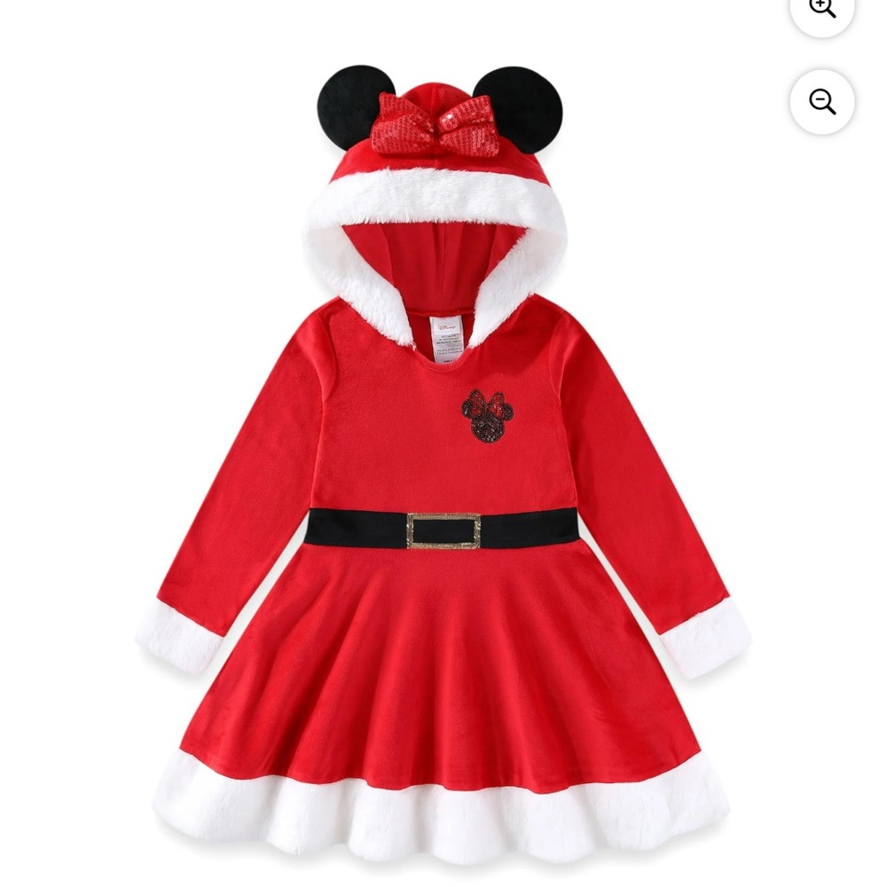 Minnie Mouse Disney Santa baby Mouse Ears Holiday Christmas Dress
